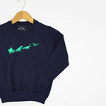 Rocket & Rose - Dinosaur Sleigh Christmas Jumper - Little Bigheads