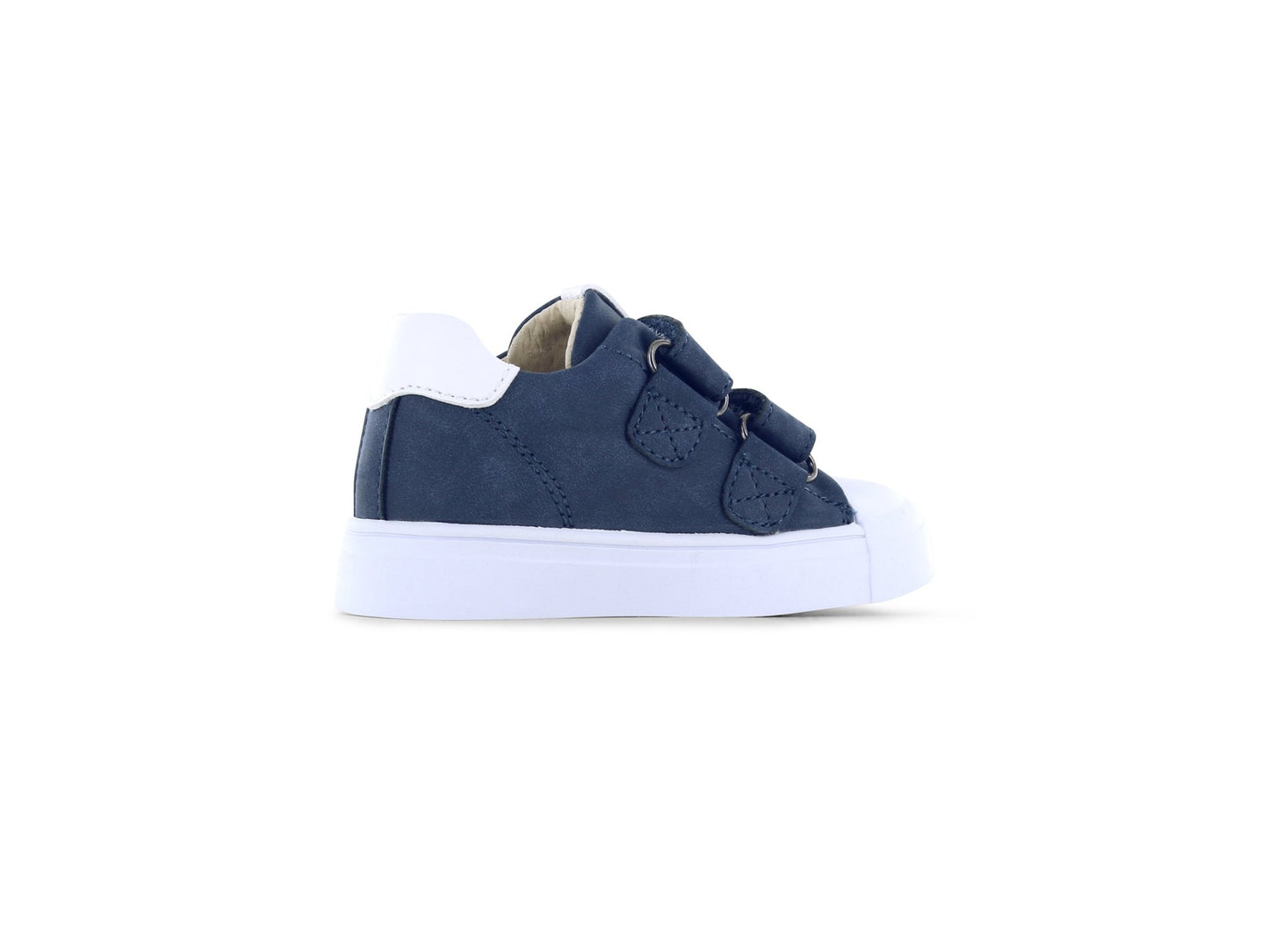 Dark blue Shoesme boy’s sneaker with white stripings and Velcro strap

