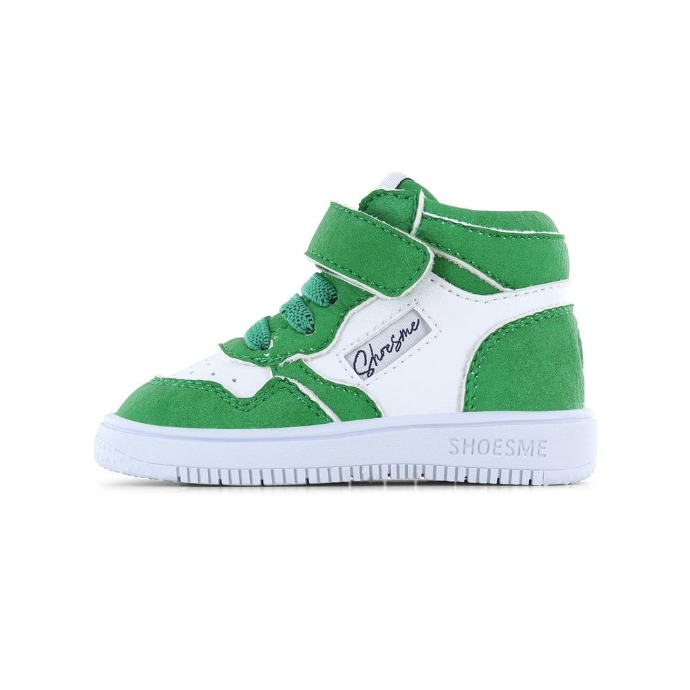 
                  
                    Shoesme | High top Extreme flex | White & Green - Little Bigheads
                  
                