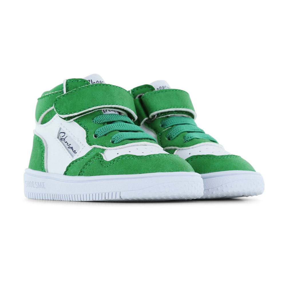 
                  
                    Shoesme | High top Extreme flex | White & Green - Little Bigheads
                  
                