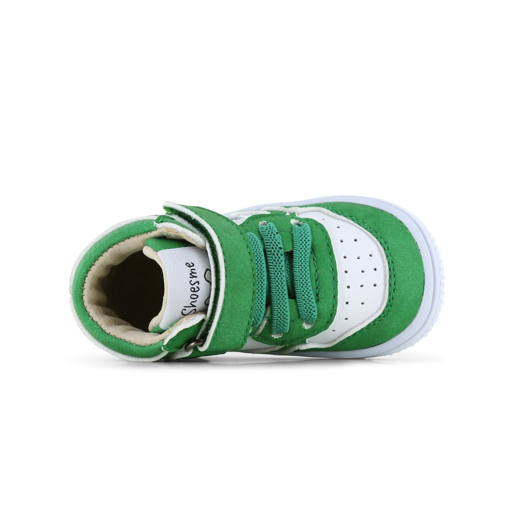 
                  
                    Shoesme | High top Extreme flex | White & Green - Little Bigheads
                  
                