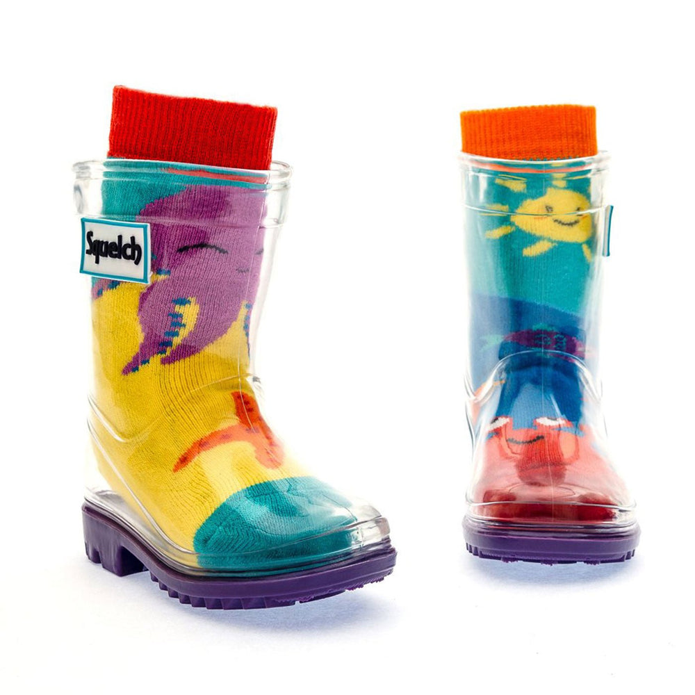 
                  
                    Squelch Socks - Under The Sea. One Size age 1 - 2 - Little Bigheads
                  
                