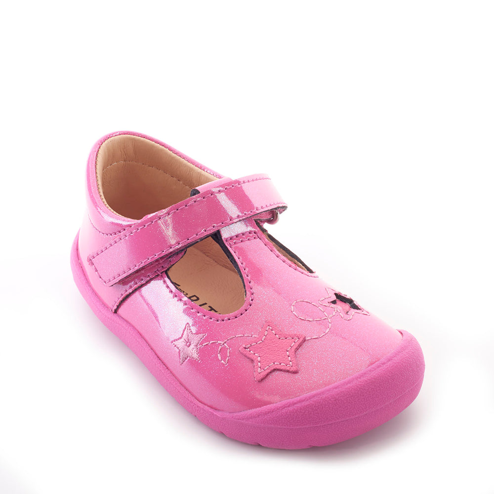 
                  
                    Start-rite stockist - Start-rite Sparkle rose pink glitter first shoes - Little Bigheads
                  
                