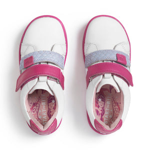 
            
                Load image into Gallery viewer, Start-rite stockist - Start-rite Fantasy white leather with pink - Little Bigheads
            
        