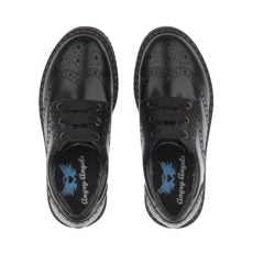 
            
                Load image into Gallery viewer, Start-rite stockist - Start-rite Impulsive - black leather, lace up brogue style, girls school shoe - Little Bigheads
            
        