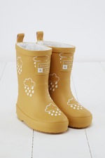 grass & air ocre colour changing wellies