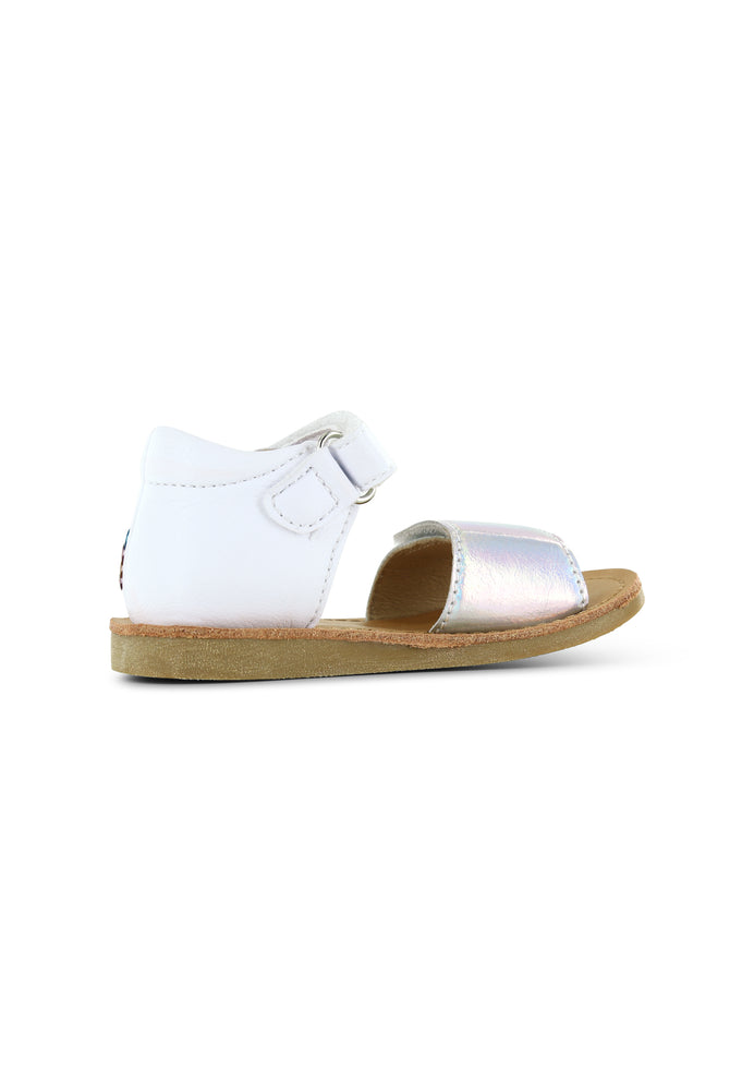 Shoesme Classic Sandal - White/Silver/Rainbow