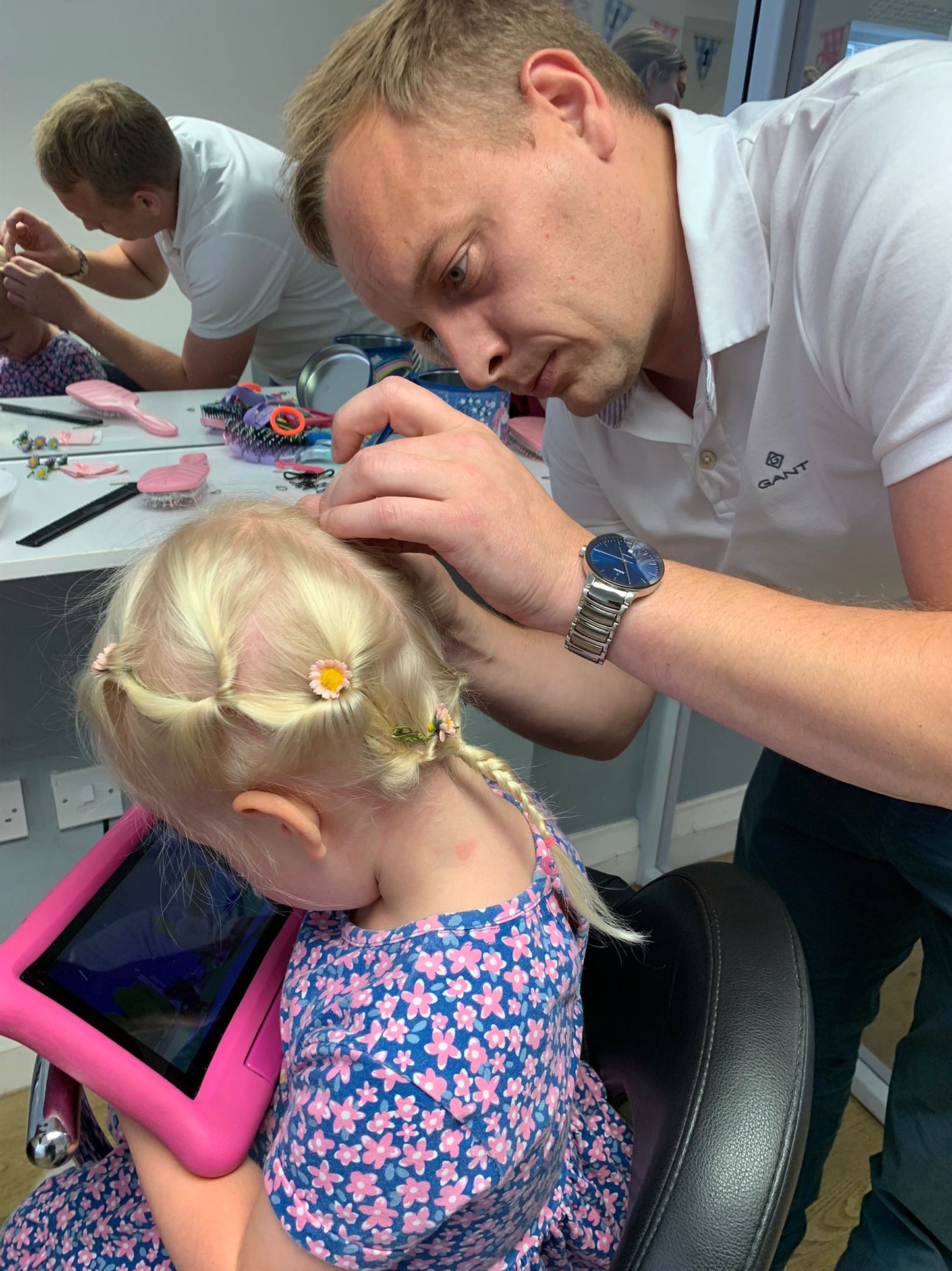 Daddy & Daughter Hair Class - Little Bigheads