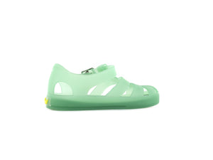 
            
                Load image into Gallery viewer, Go Bananas Jelly Sandals - Green FishBone
            
        