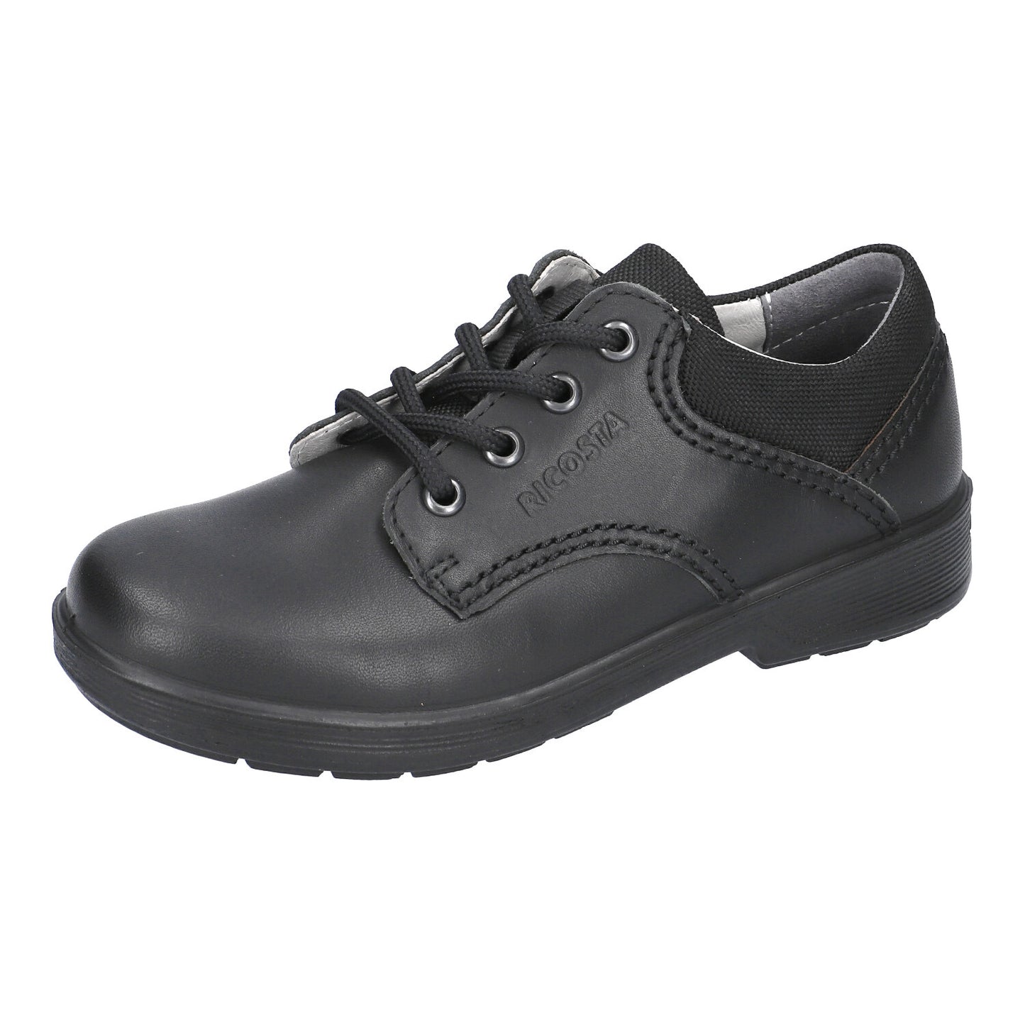 Ricosta stockist - Ricosta Harry black lace up boys school shoe - Little Bigheads