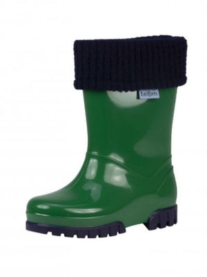 
            
                Load image into Gallery viewer, Term Welly with rolltop sock - Green.
            
        