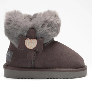 Lelli Kelly Olivia Faux Fur Ankle Boots Grey