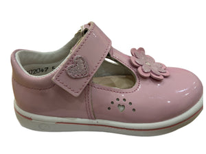 Ricosta stockist - Ricosta Cindy blush pink patent shoe - Little Bigheads