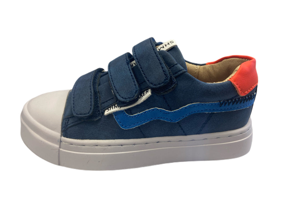 
            
                Load image into Gallery viewer, Shoes Me Navy Blue Wiggly Sneakers
            
        