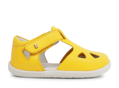 Bobux stockist - Bobux Zap closed toe sandal in yellow