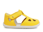 Bobux stockist - Bobux Zap closed toe sandal in yellow