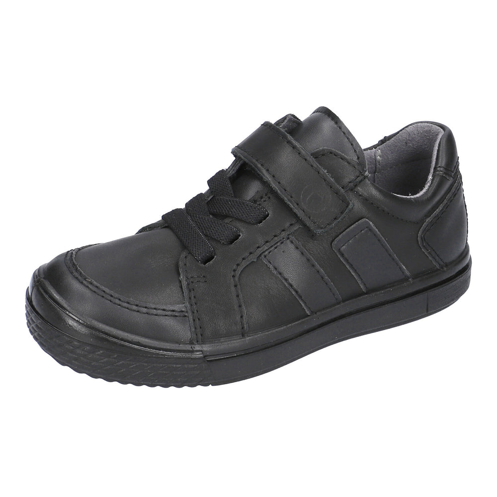 Ricosta stockist - Ricosta Jacob black boys school shoes - Little Bigheads