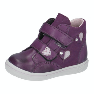 Ricosta stockist - Abby waterproof cassis purple ankle boot - Little Bigheads