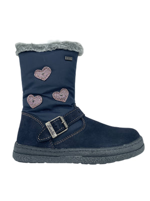 Lurchi Anika Tex Waterproof Boot with lights - Navy