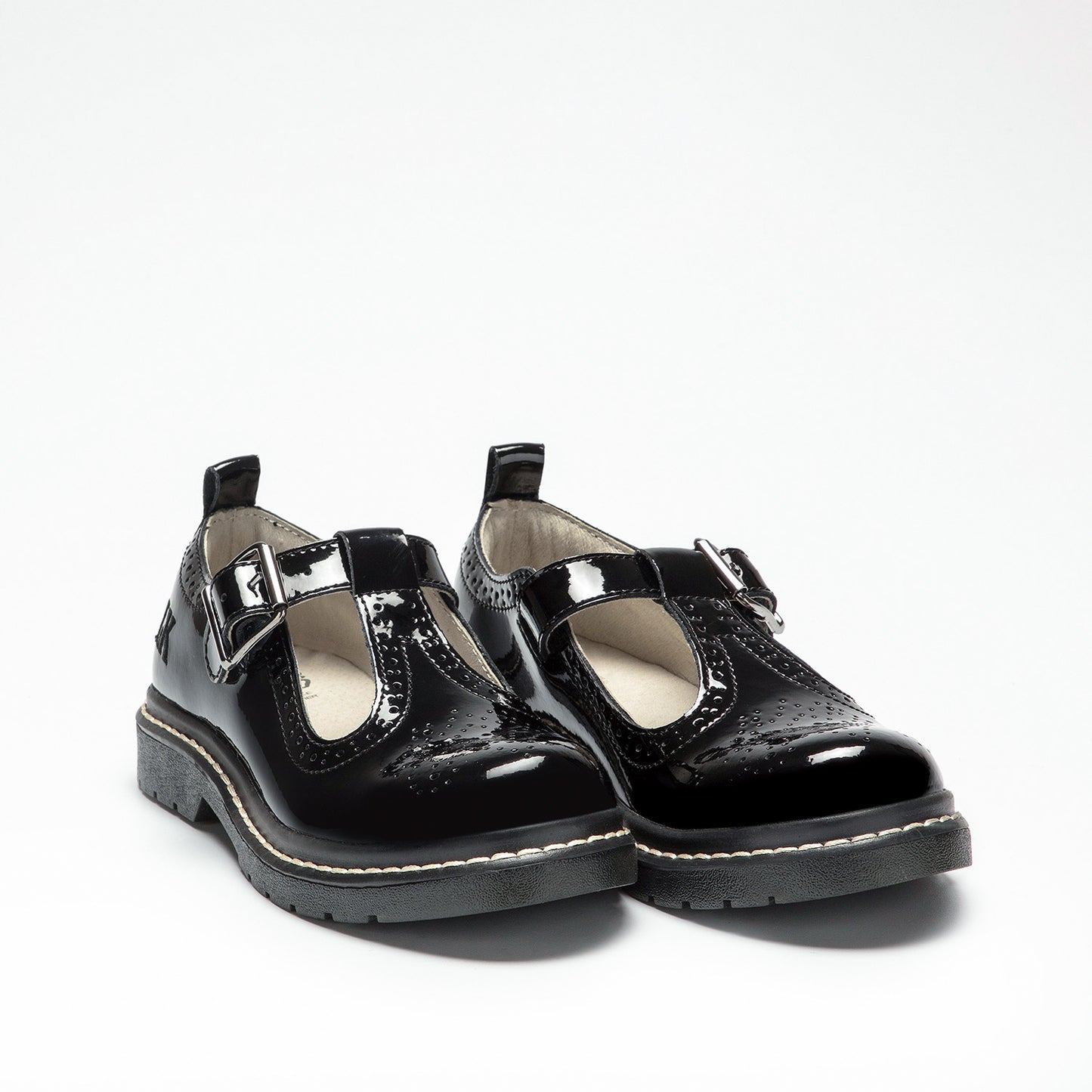 Lelli Kelly Miss LK Meryl T Bar Black Patent - Little Bigheads