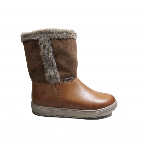 Ricosta stockist - Ricosta Usky cognac, tan, calf zip up boot - Little Bigheads