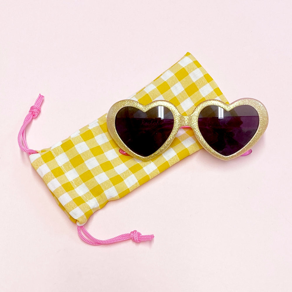 Rockahula - Glitter heart sunglasses