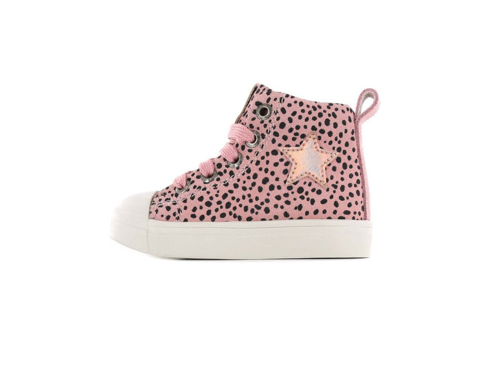 Shoesme - high pink sneaker with dots print