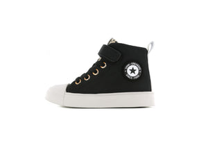 Shoesme black high sneaker with Velcro