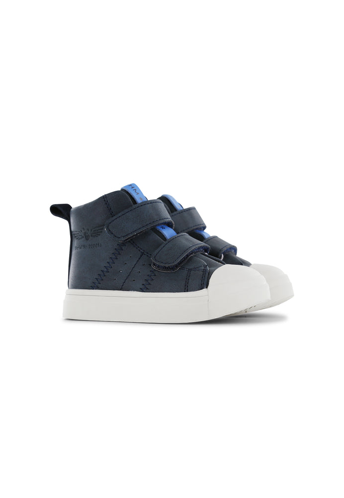 Shoesme - Blue high sneaker with Velcro