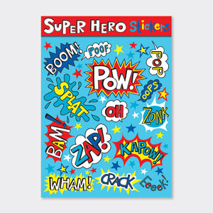 Rachel Ellen super hero stickers