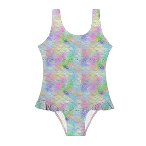 Girls Rash Guard Swim Suit - One Piece - Rainbow — 1000 Hours Outside