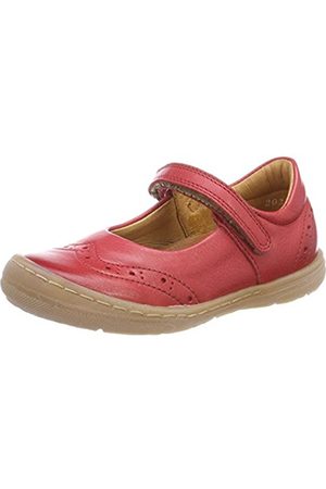 
            
                Load image into Gallery viewer, Froddo stockist - Froddo brogue style detail ballerina red shoe
            
        