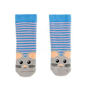 Squelch Socks - Mousey. One Size age 1-2