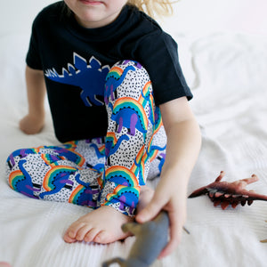 
            
                Load image into Gallery viewer, Fred &amp;amp; Noah - Rainbow Dino Leggings
            
        