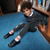 Start-rite stockist - Start-rite Engineer black leather two strap boys school shoes - Little Bigheads