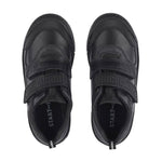 Start-rite stockist - Start-rite Strike black leather two strap boys school shoes - Little Bigheads
